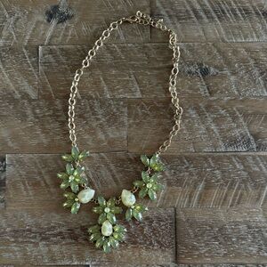 Green Costume Jewelry Chunky Necklace